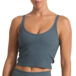 Vuori Blue Ribbed Tank Top